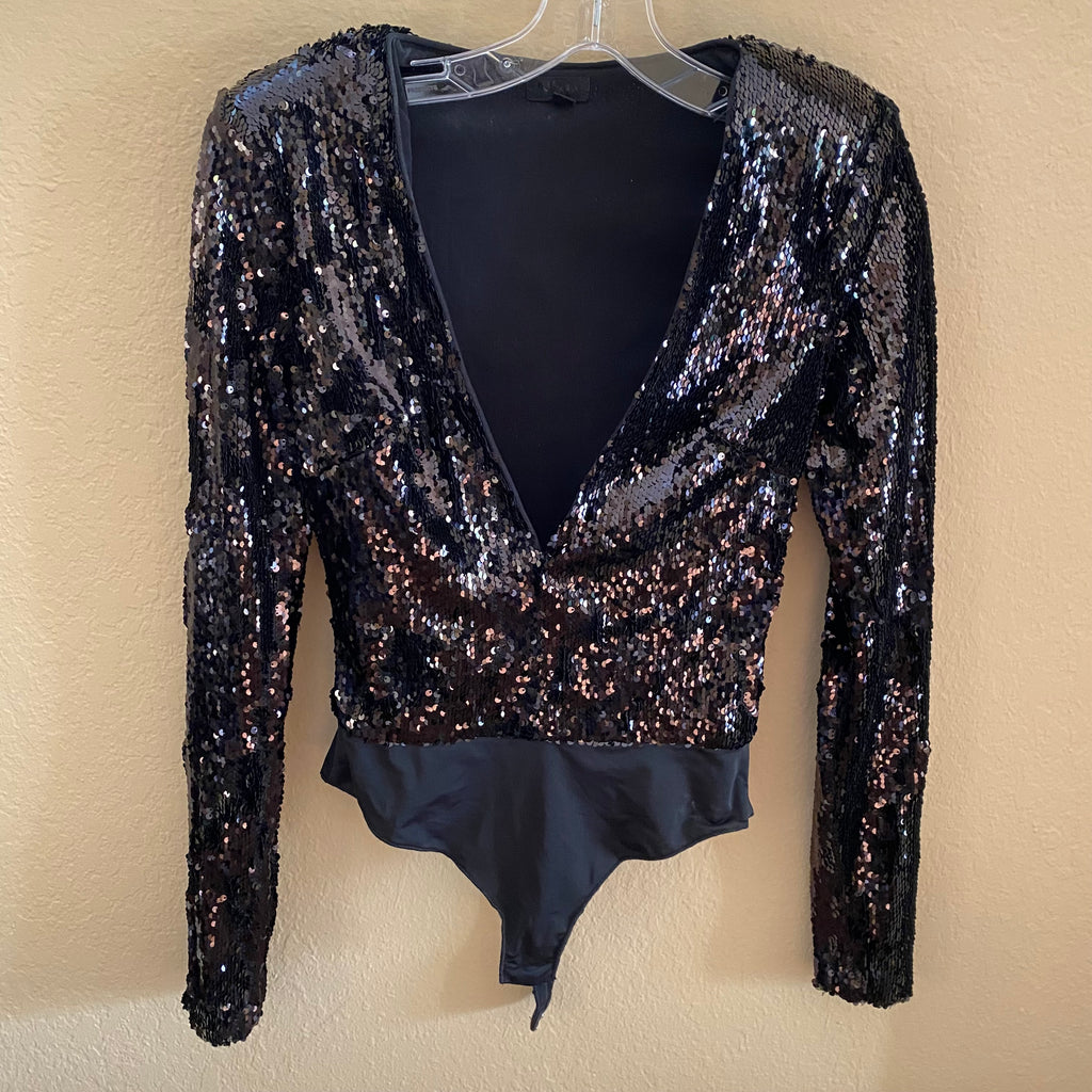 nbd x revolve sequin sloan bodysuit